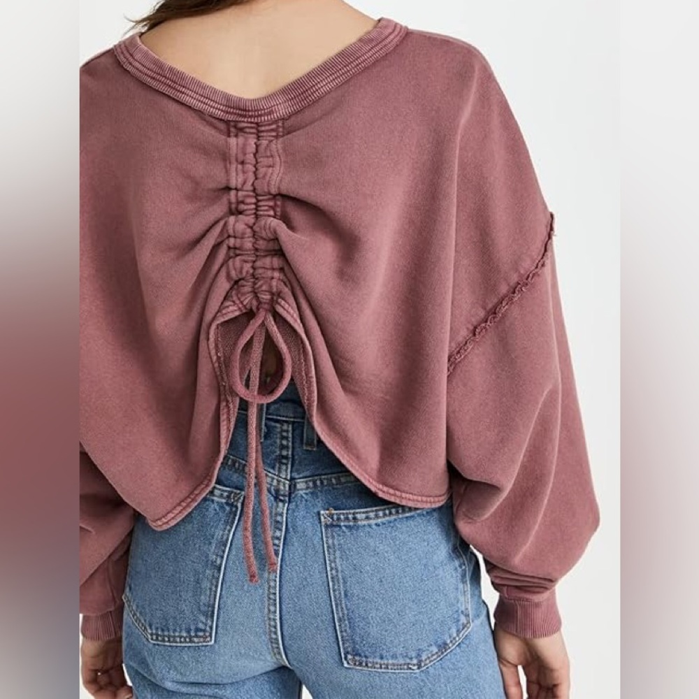 Free People Mauve Bae Pullover - NWT